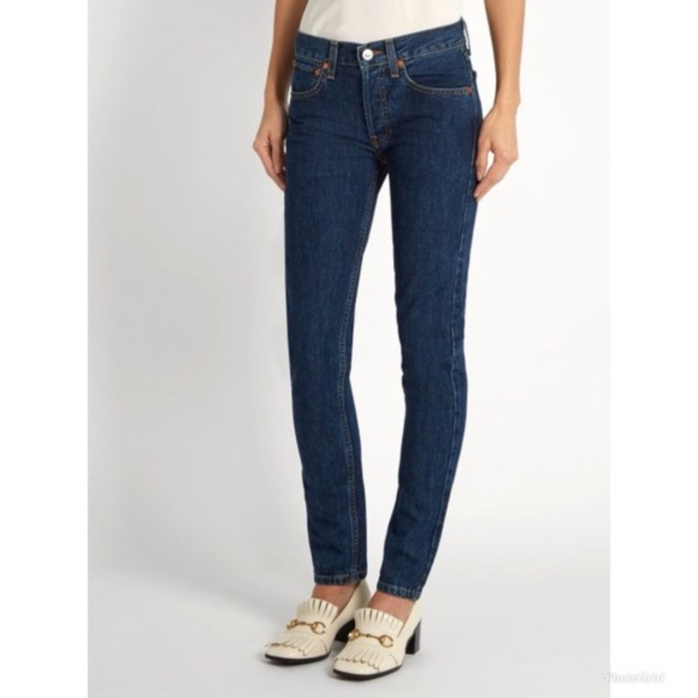 ReDone Originals Straight Skinny Denim Jeans Size 29 in Rinse